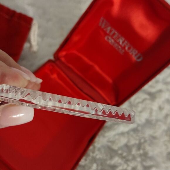 Vtg Waterford Crystal 12 Days of Christmas "11 Pipers Piping" Crystal Ornament - Picture 3 of 4